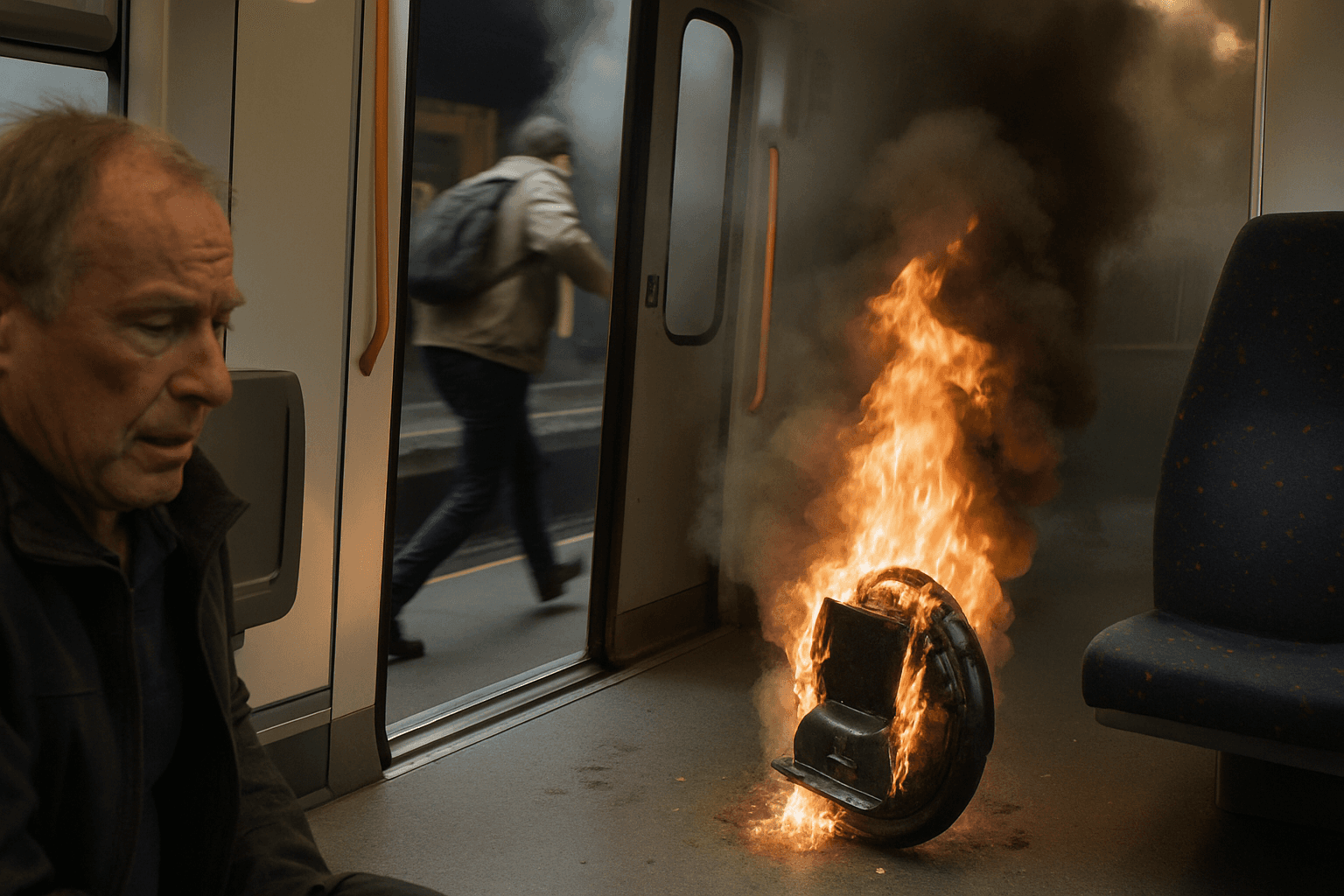 Batterij van elektrische eenwieler vat vuur in trein: reiziger gewond, evacuatie in Anderlecht