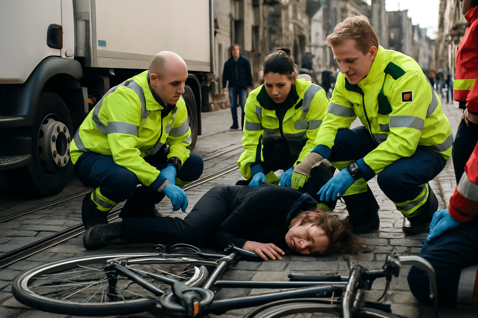 Fietsster zwaargewond na aanrijding met vrachtwagen in hartje Gent